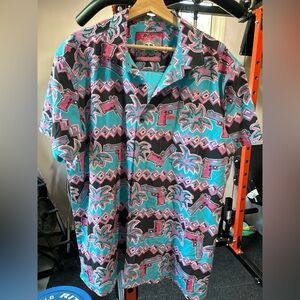 Retro Rifle Sizzling Citrus 2XL Hawaiian Shirt